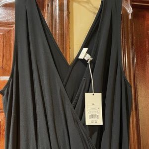 Long pant leg jumpsuit